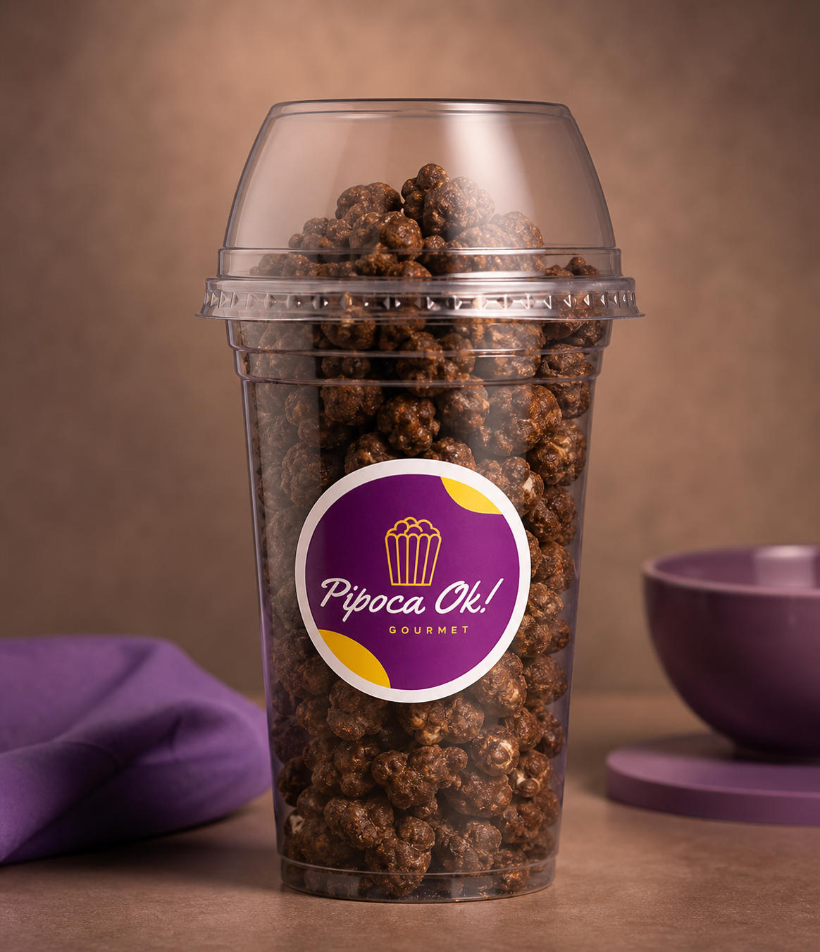 Pipoca de chocolate
