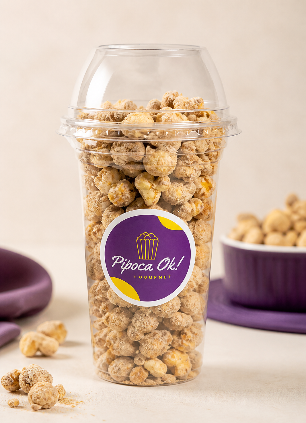 Pipoca de leite em pó